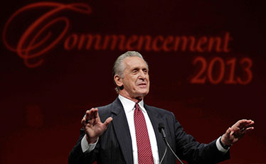 Pat Riley at Commencement