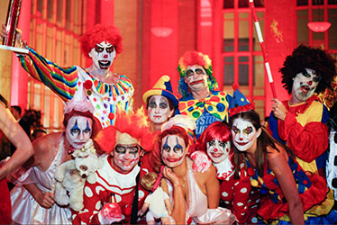 Clowns at Beaux Arts Costume Ball 