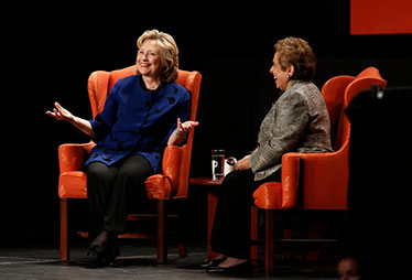 Hillary Rodham Clinton and Donna E. Shalala