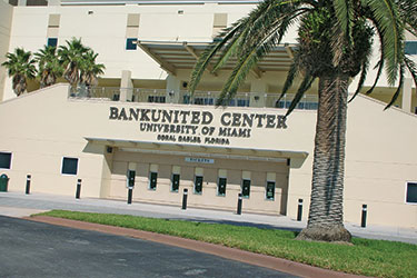 Exterior of The BankUnited Center
