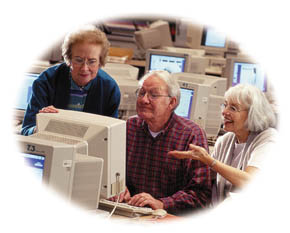 seniors learn computer skills